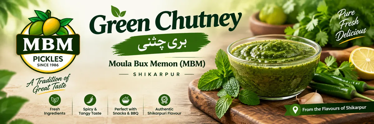Green Chutney - Moula Bux Memon (MBM)